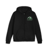Black Zip hoody Front