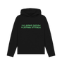 Black Printed Hoody Front