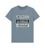 Stone Blue Printed T-shirt Front