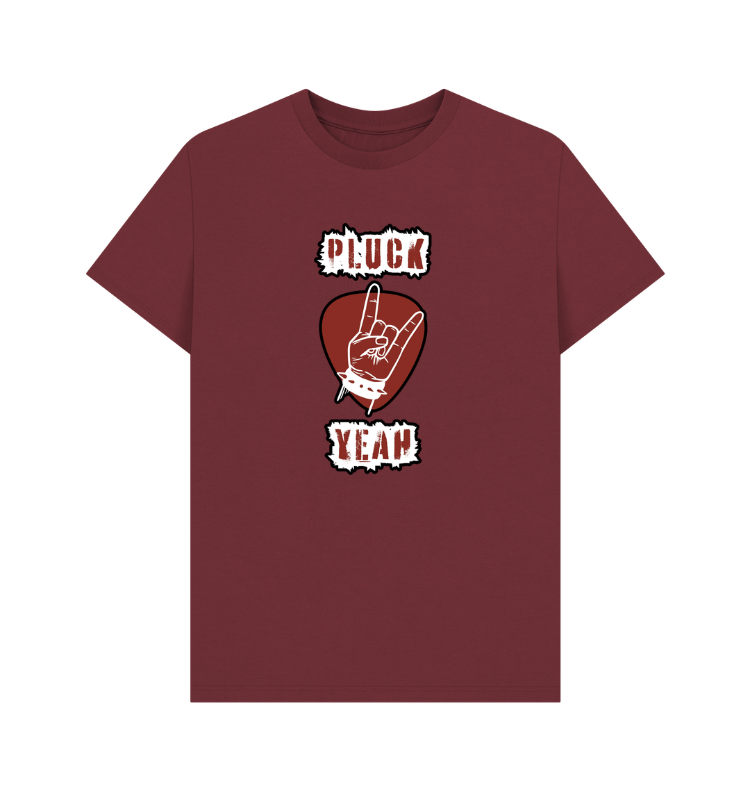 Red Wine \"Pluck Yeah\" Graphic Mens T-Shirt