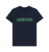 Navy Blue Printed T-shirt Front