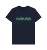 Navy Blue Printed T-shirt Front