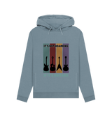 Stone Blue \"It's Not Hoarding If It's Guitars\" Womens Pullover Hoodie