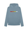 Stone Blue Womens TR-808 Simple Pads Hoodie