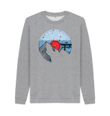 Light Heather Printed Sweater Front