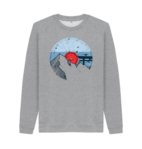 Light Heather Printed Sweater Front