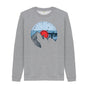 Light Heather Mens Vinyl Record Mountain Sweatshirt