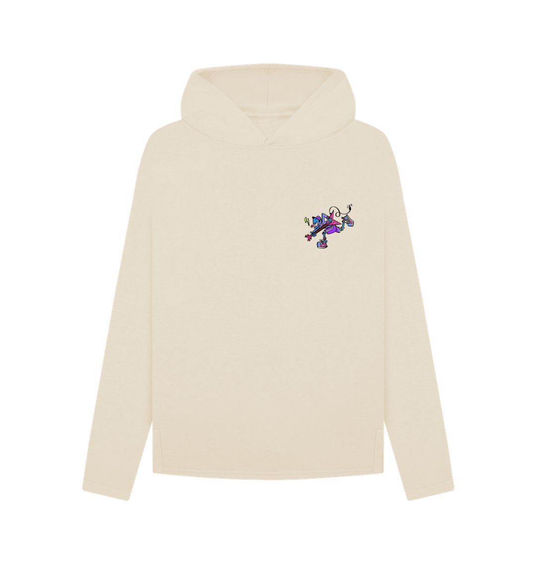 Oat Womens Cartoon Character Flying V hoodie