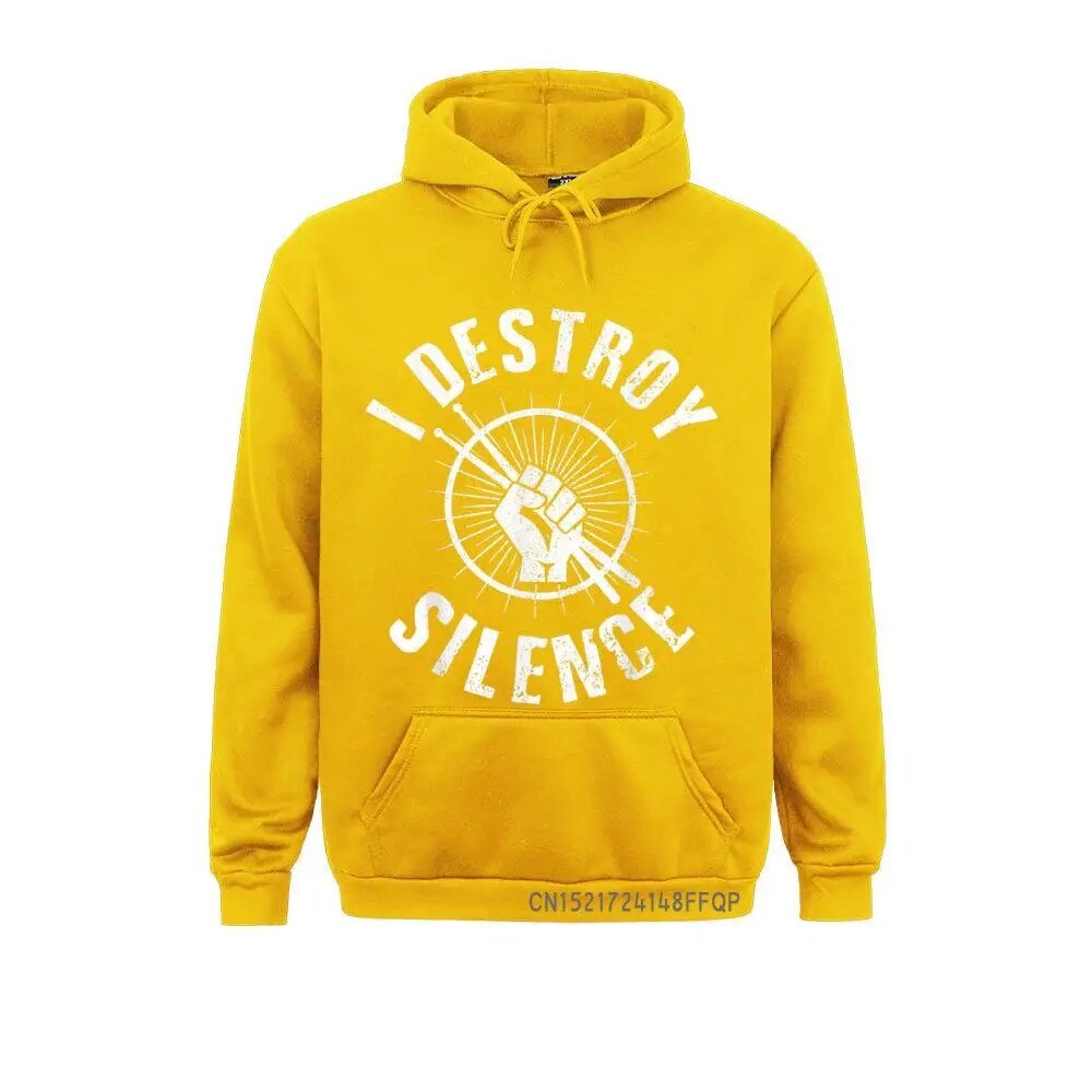 I Destroy Silence Drummer factory Hoodie