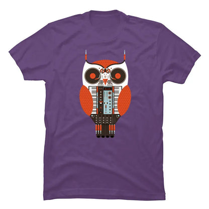 Musical Owl Vintage Synth T-Shirt