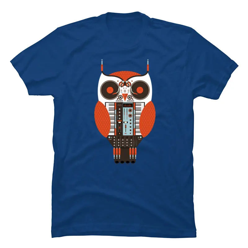 Musical Owl Vintage Synth T-Shirt