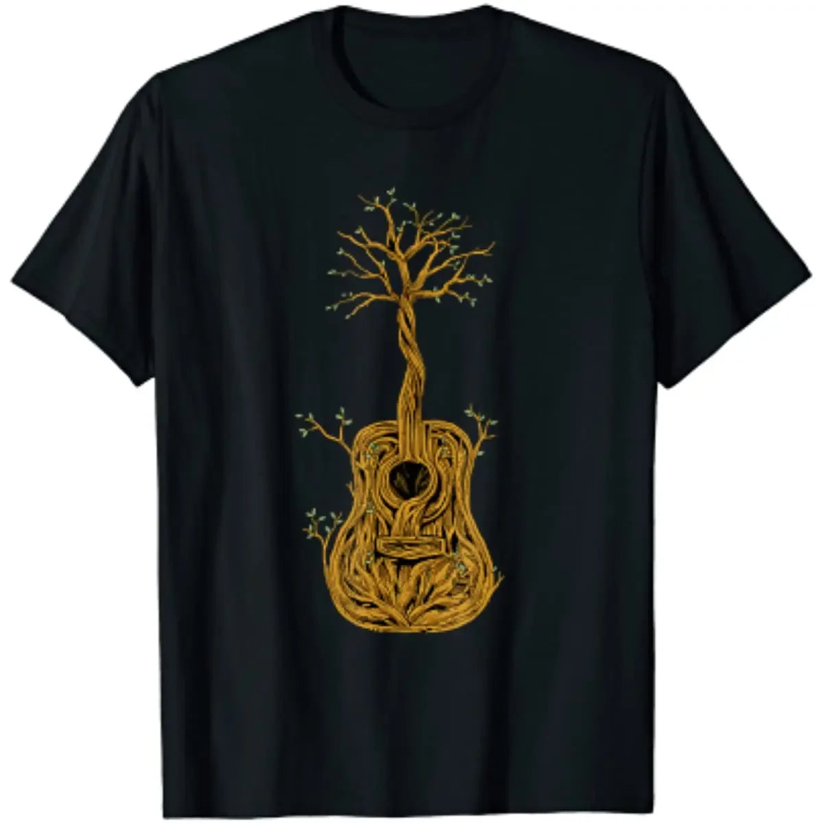 Acoustic Guitar Tree Of Life T-Shirt