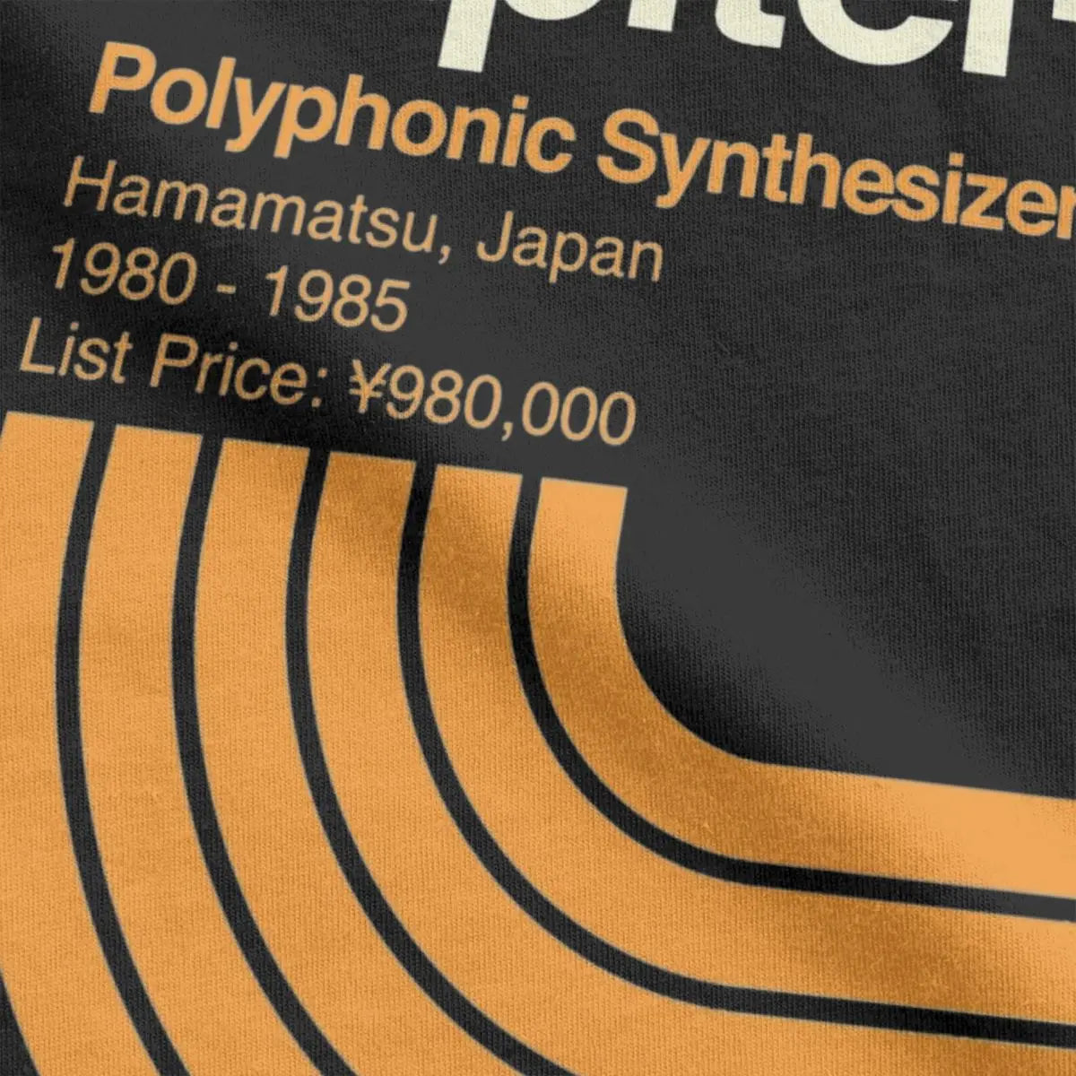 Roland Jupiter 8 Synth Retro Graphic T-Shirt