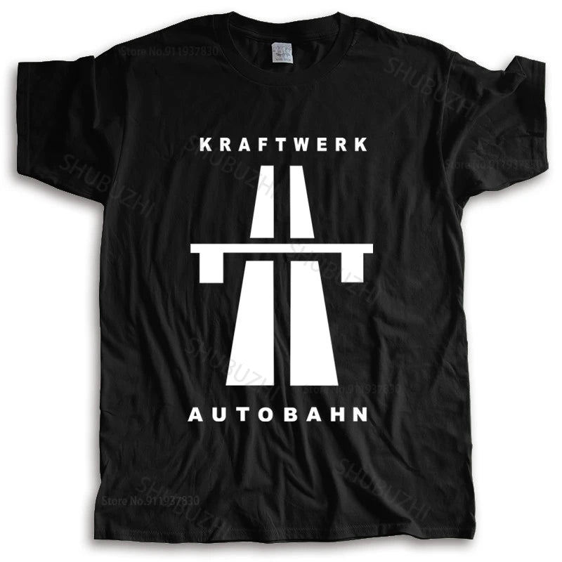 Kraftwerk Autobahn Mens T-Shirt with White Print
