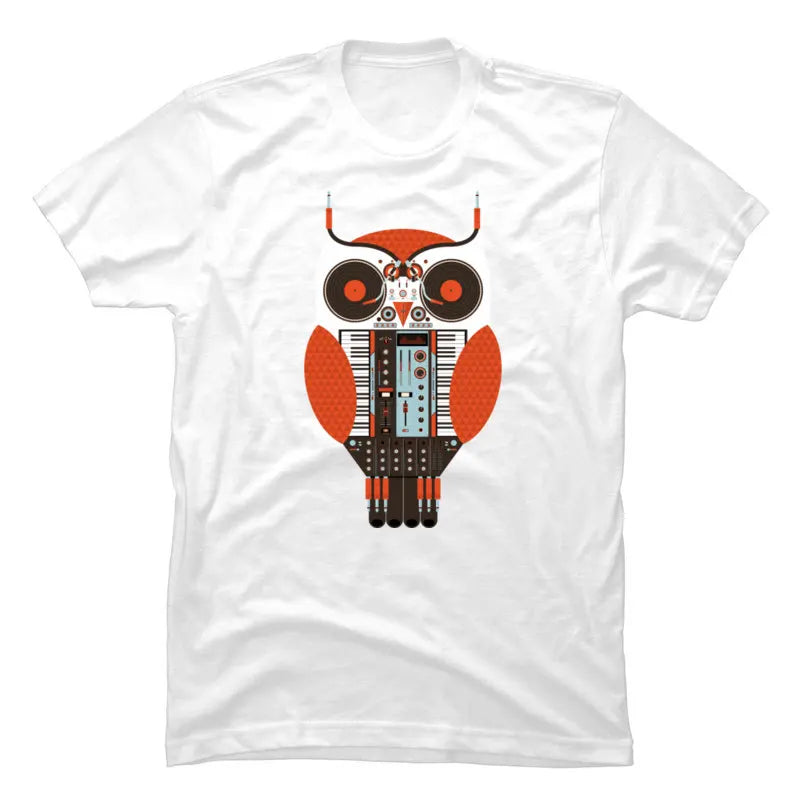 Musical Owl Vintage Synth T-Shirt