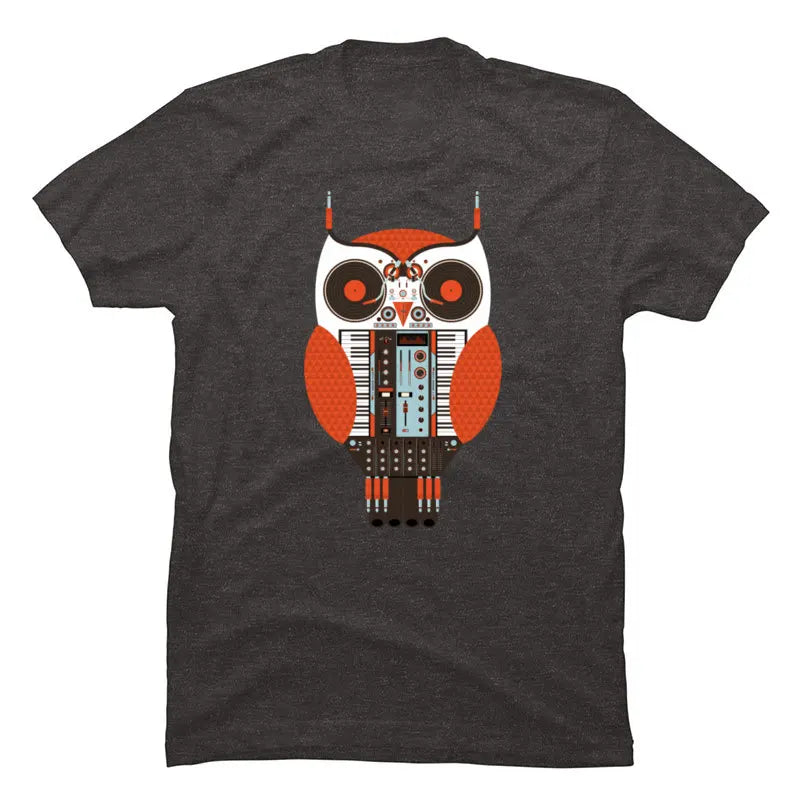 Musical Owl Vintage Synth T-Shirt