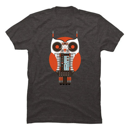 Musical Owl Vintage Synth T-Shirt