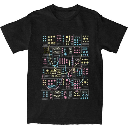 Modular Synth Graphic Mens T-Shirt