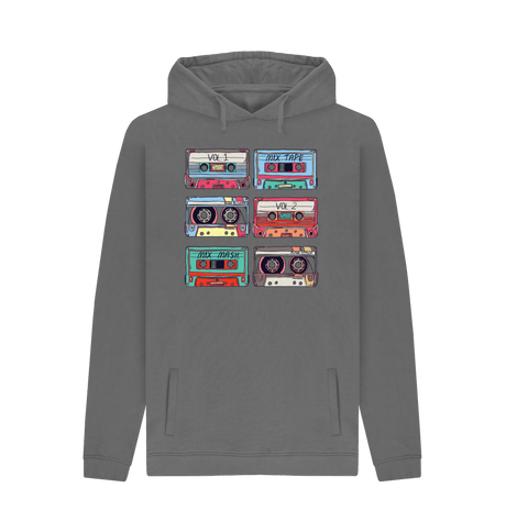 Slate Grey Printed Hoody Front