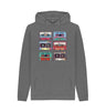 Slate Grey Mens Cassette Mix Tape Hoodie