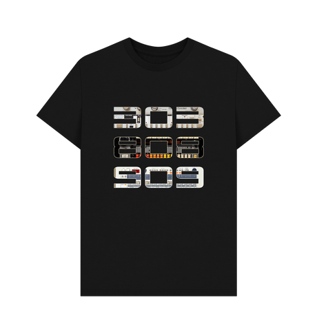 Black Printed T-shirt Front