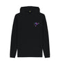 Black Mens Cartoon Character Flying V Hoodie
