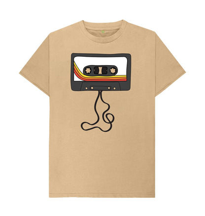 Sand Mens Unwound Cassette Graphic T-Shirt