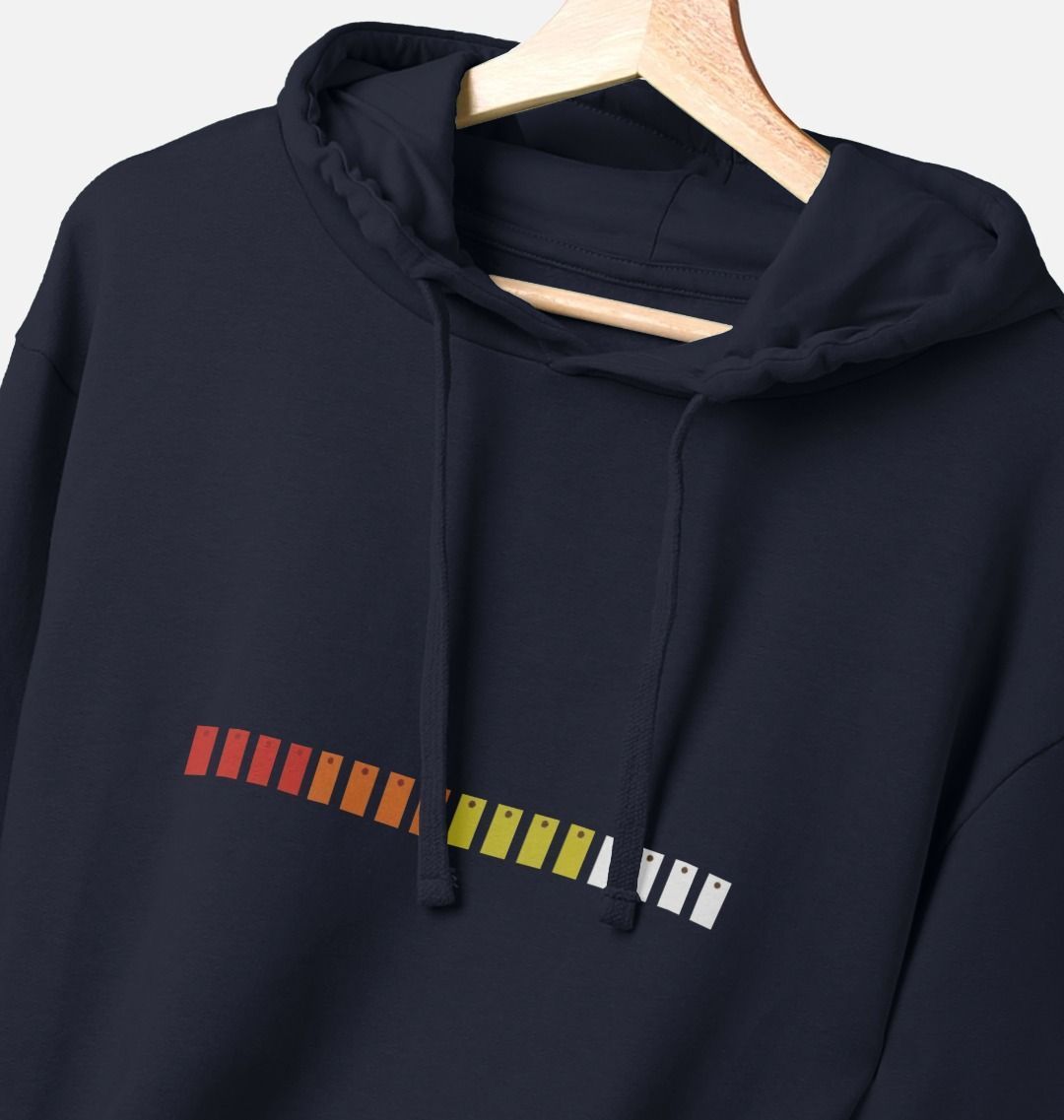 Mens TR-808 Simple Pad Hoodie