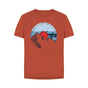 Rust Womens Vinyl Record Mountain T-Shirt