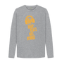 Athletic Grey \"Drop Beats Not Bombs\" Men's Long Sleeve T-Shirt