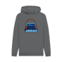 Slate Grey Neon Moog Style Synth Mens Hoodie
