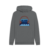 Slate Grey Neon Moog Style Synth Mens Hoodie