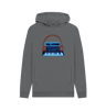 Slate Grey Neon Moog Style Synth Mens Hoodie