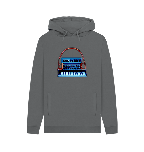 Slate Grey Printed Hoody Front