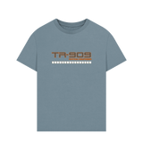 Stone Blue Printed T-shirt Front