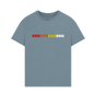 Stone Blue Printed T-shirt Front