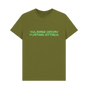 Moss Green Printed T-shirt Front