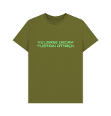 Moss Green Printed T-shirt Front
