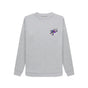 Light Heather Womens Cartoon Character Flying V Sweater