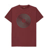 Red Wine Vinyl Record Outline T-Shirt
