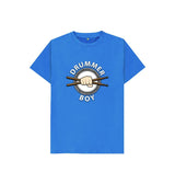 Bright Blue Kids Drummer Boy T-Shirt