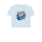 Sky Blue Women's Sync Or Swim Boxy Fit T-Shirt