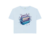 Sky Blue Women's Sync Or Swim Boxy Fit T-Shirt