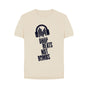 Oat Drop Beats Not Bombs Sound Shirts Navy Logo Relaxed Fit Womens T-Shirt