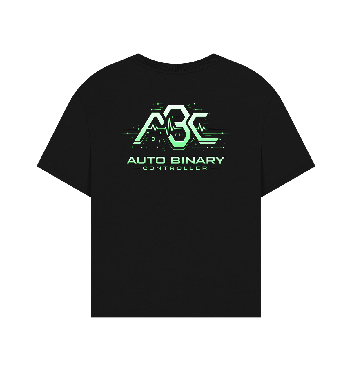 Black Printed T-shirt Back
