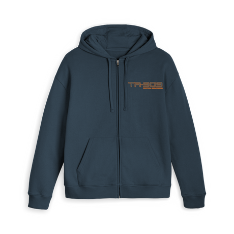 Navy Zip hoody Front