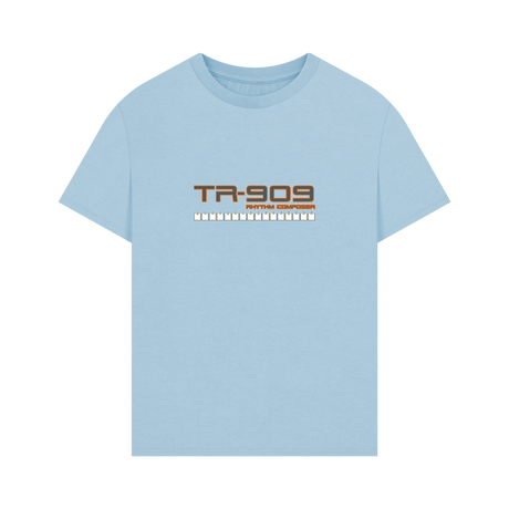 Milky Blue Printed T-shirt Front