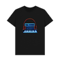 Black Neon Moog Style Synth Mens T-Shirt