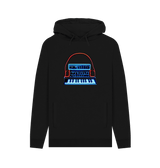 Black Neon Moog Style Synth Mens Hoodie