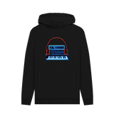 Black Printed Hoody Front